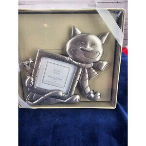 Silver Kitty Frame-Cat Frame-Photo Frame-Sonoma Photo Frame-Mouse- Picture Frame